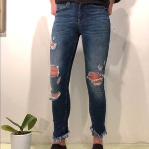 Express Size 25 Ripped Jeans